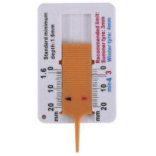 (2496) 4 kpl renkaan kulutuspinnan syvyysmittari 0-20 mm auton renkaan kulutuspinnan syvyysmittari paksuus