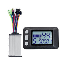 (61)P9 Tableau de bord avec écran LCD + contrôleur à onde sinusoïdale 36 V 350 W pour vélo électrique
