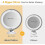 (1672)Makeup Mirror, 10x Magnifying Lighted Vanity Daylight White Led, Portable Illuminated Bathroom 4