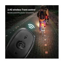 (161) 2 st trådlösa fjärrkontrollerade LED-blinkande lampor kompatibla med bil, motorcykel, cyke