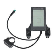 (167) S830 24v 36v 48v LCD-skärm för elcykel, elcykelmätare, universal med USB-kabel
