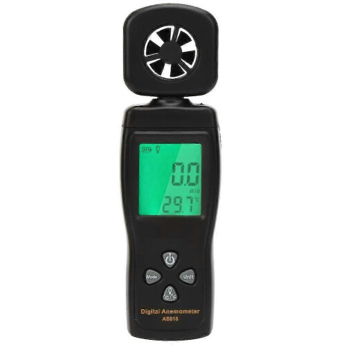 (1900) Anemometer luftflödesmätare, mini digital anemometer 0,3-30 m/s