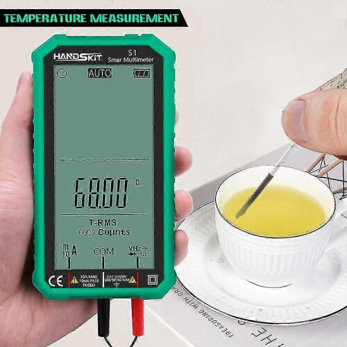 (330)Digital Multimeter Portable Transistor Testers 6000 Counts True Rms Auto Electrical Capacitance 2