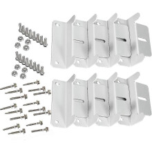 (1972) Kit de 2 fixations pour panneaux solaires avec colliers de serrage en Z, pour caravane, bateau,