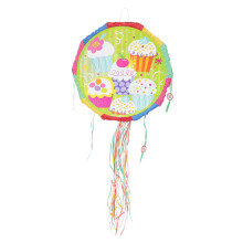 Ice Cream Pinata for Children's Birthday Summer Party Decoration Interactive Candy Filling 35cm for Celebrations and Festivities