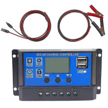 (2015) ContrĂ´leur PWM 10a 20a 30a 40a 50a 60a Kit panneau solaire 12 V Accessoires Module flexible 100