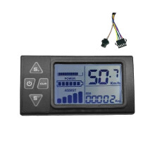 (405) 24 V, 36 V, 48 V, 60 V S861 Pantalla LCD para bicicleta eléctrica, panel de control para controlador