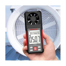 (2035) Anemómetro HT605 con pantalla LCD retroiluminada para medir la velocidad del viento, la temperatura