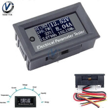 (447)100v 10a 7 en 1 Multimètre numérique multifonction pour paramètres électriques : tension, intensité,