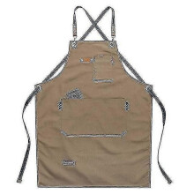 (2452)Grembiule da lavoro unisex, grembiule in tela, grembiule da cucina regolabile