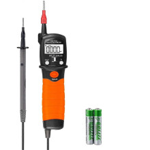 (38B Orange45025) Multimètre numérique stylo, testeur de voltmètre avec écran LCD, haute précision
