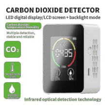 (Negro45306) Sensor de CO2 para interiores 1mor, medidor de CO2, detector de aire digital, analizador
