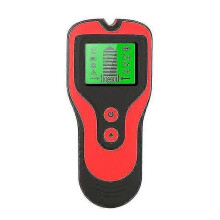 (Red45340) Metalldetektor Väggdetektor Hitta Metall Trä 0,71 Tum Regldetektor AC Spänning Fasledning