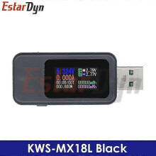 (Noir45384) Huamade Testeur USB 10 en 1 Voltmètre numérique CC Ampèremètre Voltmètre