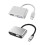 (Grå45435) Dockningsstation med dubbla skärmar för dockningsstation USB Typ C 5