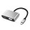 (Grå45435) Dockningsstation med dubbla skärmar för dockningsstation USB Typ C 1