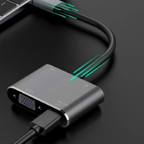 (Grå45435) Dockningsstation med dubbla skärmar för dockningsstation USB Typ C 1