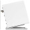 (Modèle solide - Blanc 45478) Support d'enceintes de bureau en métal, support professionnel pour enceinte 5