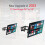 TV Stand with Brackets Silver Rectangle Base 6