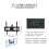 TV Stand with Brackets Silver Rectangle Base 7