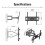 TV Stand with Brackets Silver Rectangle Base 10