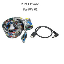 (2-in-1-combo voor V244331) Hoofdband voor Dji Avata FPV-bril V2 Batterijhouder Hoofdband Voeding