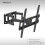 TV Stand with Brackets Silver Rectangle Base 3