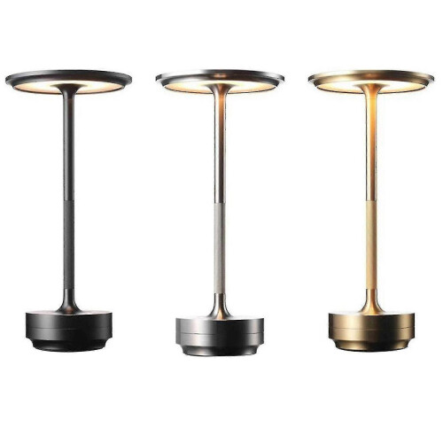 (Gold45595) Lampe de table sans fil, dimmable, rechargeable, étanche, à commande tactile, cristal Gatsby 1