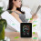 (white45621) Mini compteur de CO2 rechargeable, moniteur intelligent de qualité de l'air, écran LCD, 5