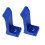 (Blue45764) 2 st. motorcykelfotpedaler, modifieringstillbehör, passar till pegstöd 43cc 47cc 49cc 3