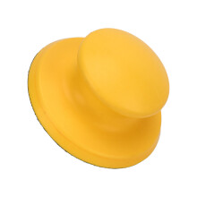 16 piezas de bloques de lijado redondos, mango antideslizante amarillo
