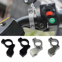 (blauw 1 stuks 45712) Qx 2022 Nieuwe universele 21/23" motorfiets stuur achteruitkijkspiegel beugel