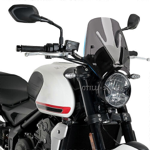 (Transparent45952)2021 2022 Motorcycle New Flyscreen Windshield Windscreen Wind Deflector For Trident 2