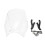 (Transparent45952)2021 2022 Motorcycle New Flyscreen Windshield Windscreen Wind Deflector For Trident 1