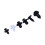 100pcs Auto Fasteners Clips Push Rivets 6 Size for 15