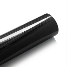 (Black46055) 100*30/10cm hoogglanzende 5d koolstofvezel wrapvinylfolie motorfiets tablet stickers en