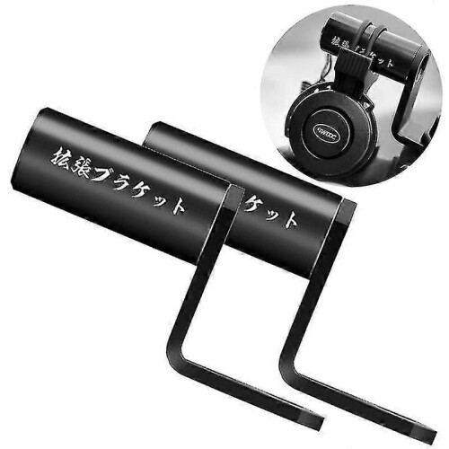 (Oro 2 pezzi 46103) Qx 2 pezzi Staffe di estensione per specchietto retrovisore per moto Supporto per 1