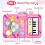 Musical Dance Mat Piano Keyboard & Drum Mat with 2 Sticks Pink 2
