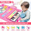 Musical Dance Mat Piano Keyboard & Drum Mat with 2 Sticks Pink 4