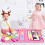 Musical Dance Mat Piano Keyboard & Drum Mat with 2 Sticks Pink 1