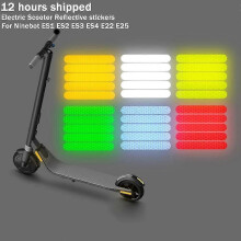 (Silver44901) 20 autocollants réfléchissants de protection nocturne pour pièces de trottinette électrique