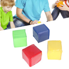 4pcs PVC Kids Educational Dice Toy – Stacking Blocks, Parent Child Learning