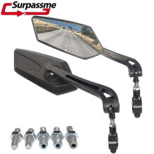 (8mm Beugel46350) Universele achteruitkijkspiegels 7/8' Stuurmontage Motorfiets Scooter Bromfiets Elektrisch