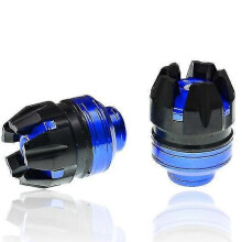 (blue44997) 1 par motorcykelkraschskydd motorcykelramglidare färgglada motocrosshjul scooterdelar
