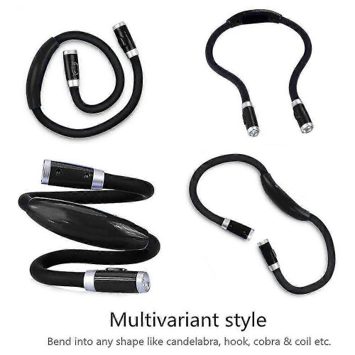 (Black170)Rechargeable Led Book Light, Neck Hug Reading Lights,neck Book Light, 3 Adjustable Brightness 2