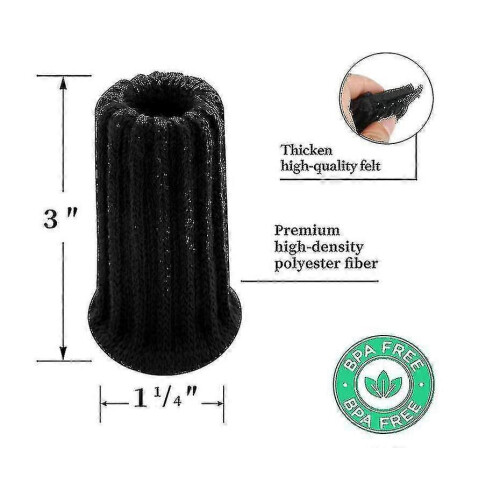 (Black177) 16-pack stickade möbelstrumpor för stolsben 1