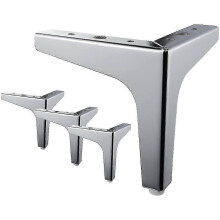 (15cm-Black257)7" / 17,5cm Möbelbeine, 4 moderne Metall-Dreiecksmöbel
