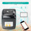 (EU-blue310) 58 mm Bluetooth-bonprinter Mini draadloze POS-bonprinter VS/VK/EU-stekker 3
