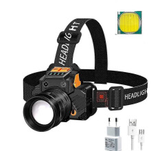 (Pacchetto USA E309) Lampada frontale da caccia e campeggio impermeabile a LED