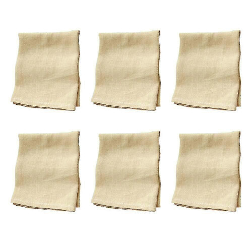 (Beige245) Servilletas de algodón turco (suaves y cómodas) Servilletas de lino duraderas